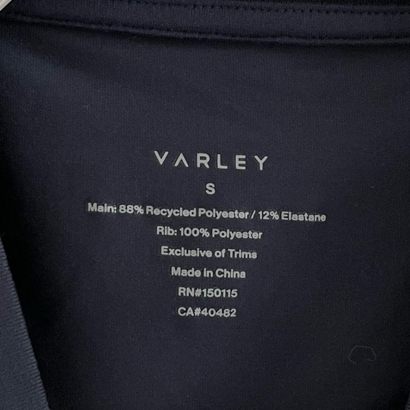 VARLEY | Classic Breathable Wellings Performance Tank in Navy/White | Size Small - Picture 6 of 10